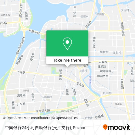 中国银行24小时自助银行(吴江支行) map