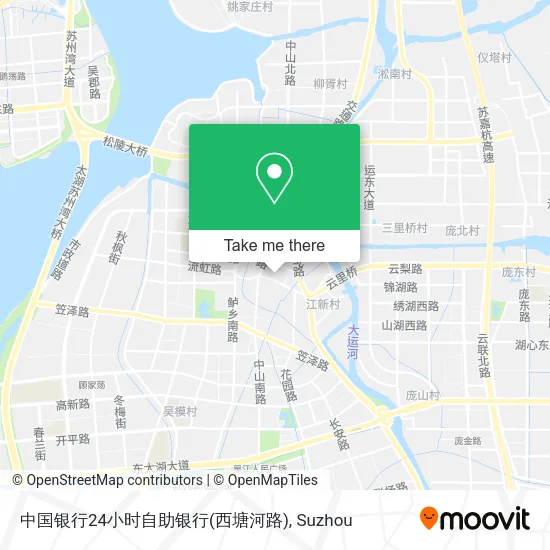中国银行24小时自助银行(西塘河路) map