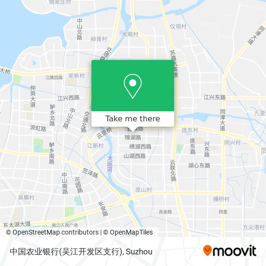 中国农业银行(吴江开发区支行) map