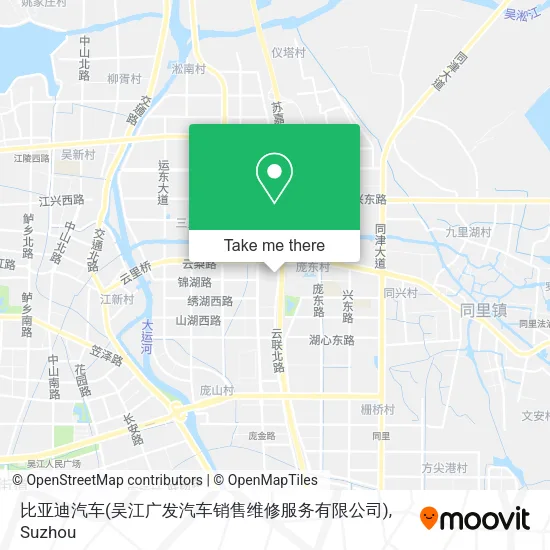 比亚迪汽车(吴江广发汽车销售维修服务有限公司) map