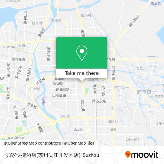 如家快捷酒店(苏州吴江开发区店) map