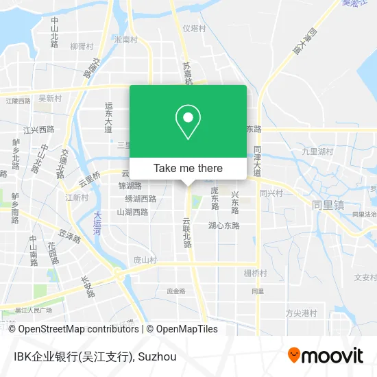IBK企业银行(吴江支行) map