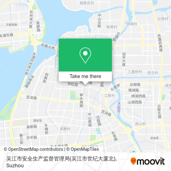 吴江市安全生产监督管理局(吴江市世纪大厦北) map