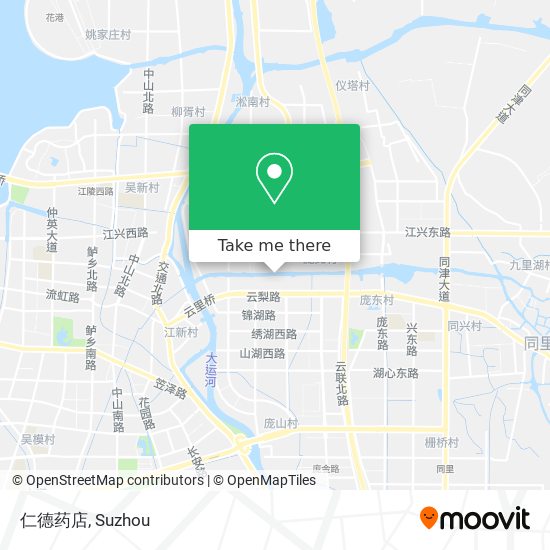 仁德药店 map
