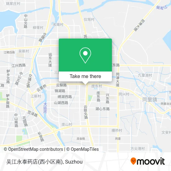 吴江永泰药店(西小区南) map
