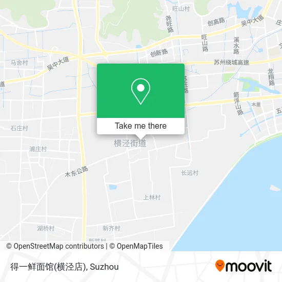 得一鲜面馆(横泾店) map