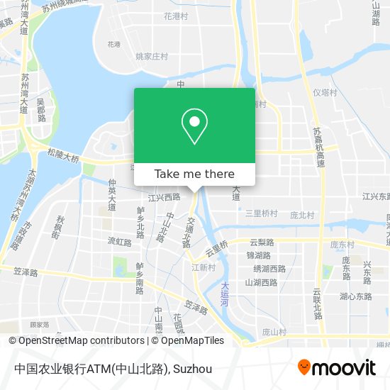中国农业银行ATM(中山北路) map