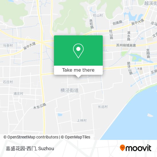 嘉盛花园-西门 map