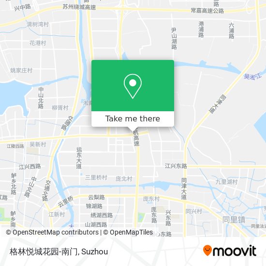 格林悦城花园-南门 map