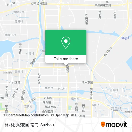 格林悦城花园-南门 map