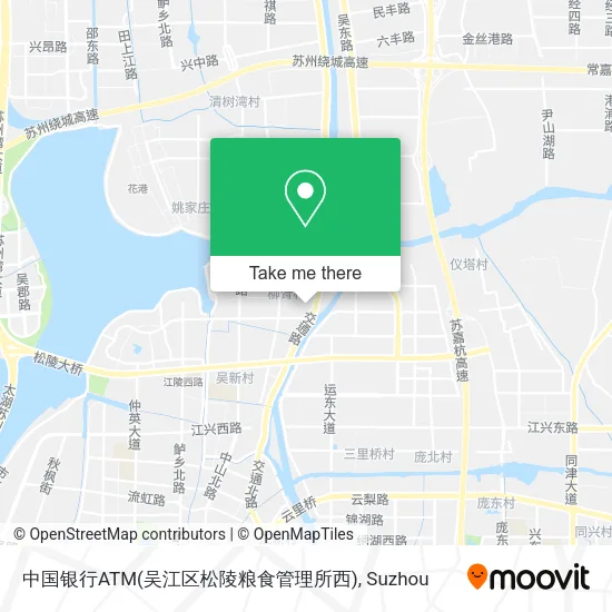 中国银行ATM(吴江区松陵粮食管理所西) map