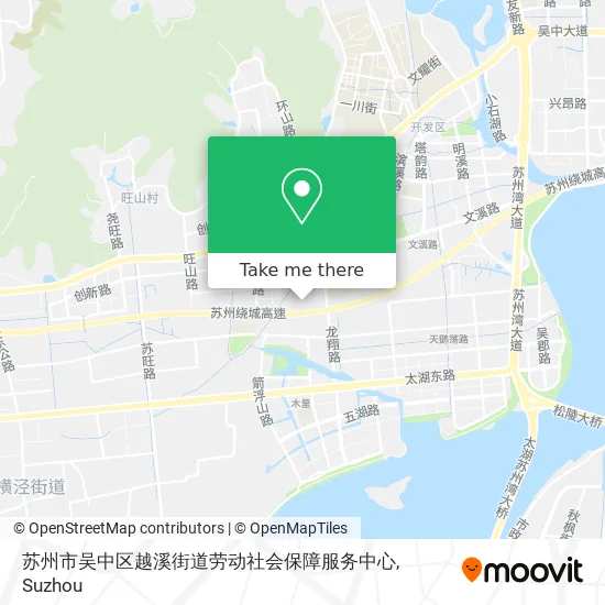 苏州市吴中区越溪街道劳动社会保障服务中心 map