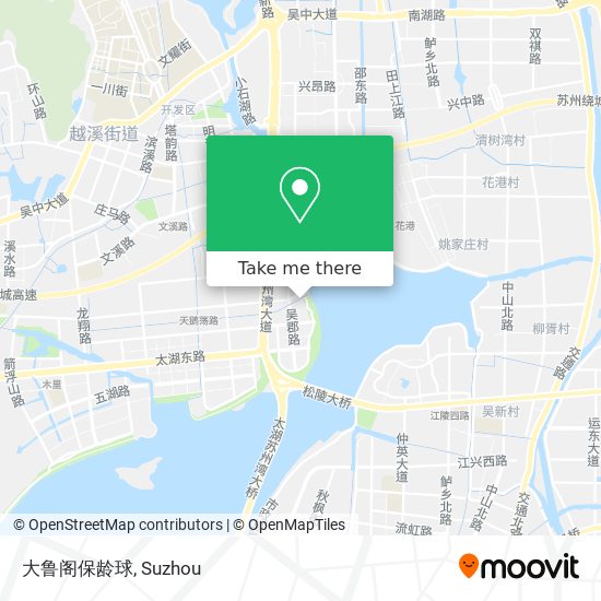 大鲁阁保龄球 map