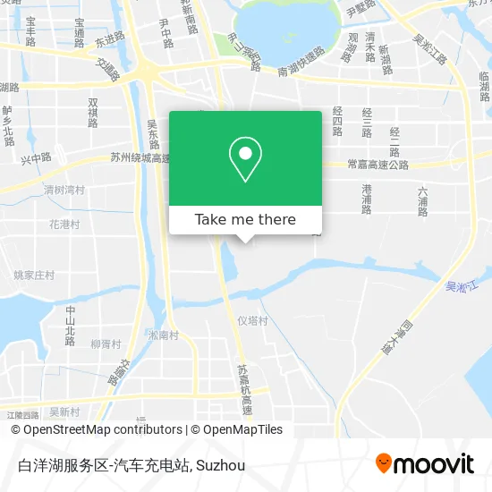 白洋湖服务区-汽车充电站 map