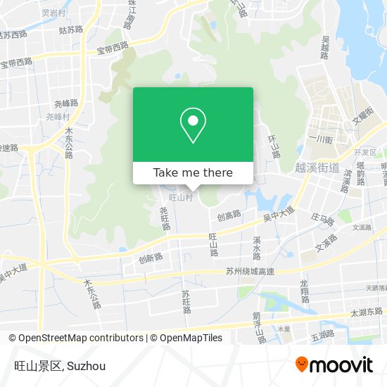 旺山景区 map