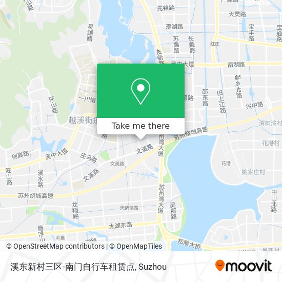 溪东新村三区-南门自行车租赁点 map