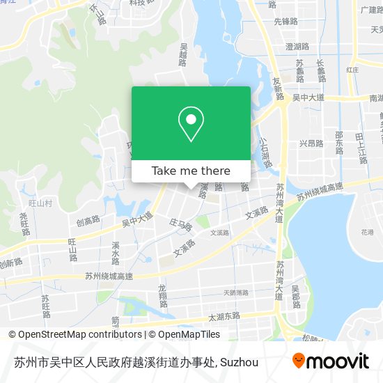 苏州市吴中区人民政府越溪街道办事处 map