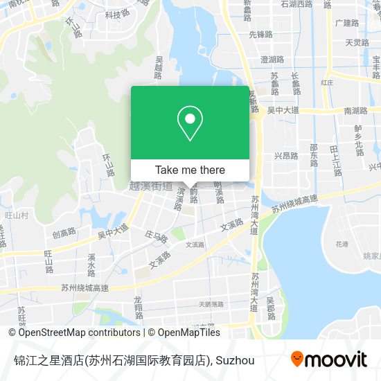 锦江之星酒店(苏州石湖国际教育园店) map