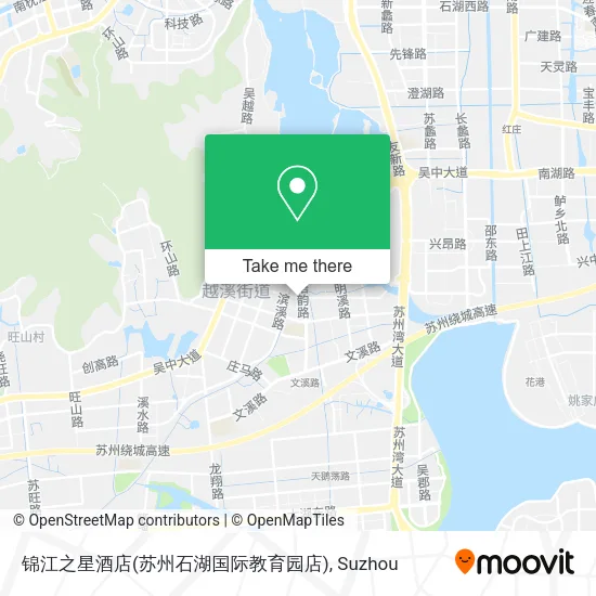 锦江之星酒店(苏州石湖国际教育园店) map
