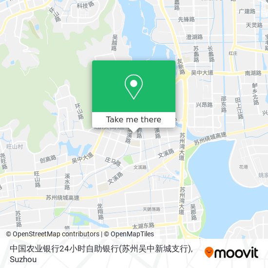 中国农业银行24小时自助银行(苏州吴中新城支行) map