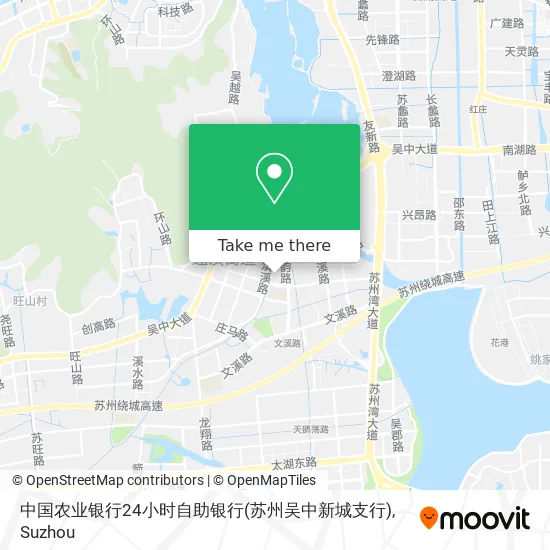 中国农业银行24小时自助银行(苏州吴中新城支行) map