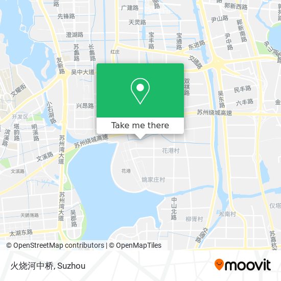 火烧河中桥 map