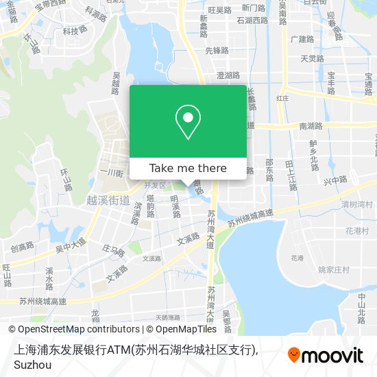 上海浦东发展银行ATM(苏州石湖华城社区支行) map