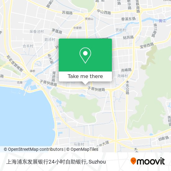 上海浦东发展银行24小时自助银行 map