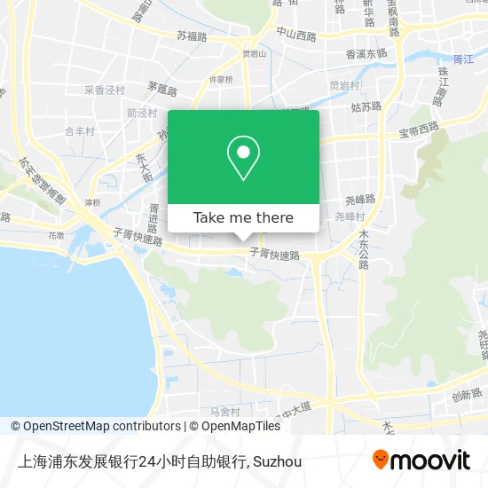 上海浦东发展银行24小时自助银行 map