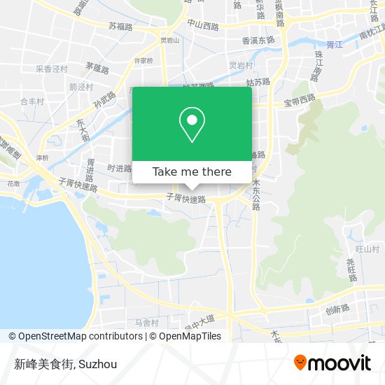 新峰美食街 map