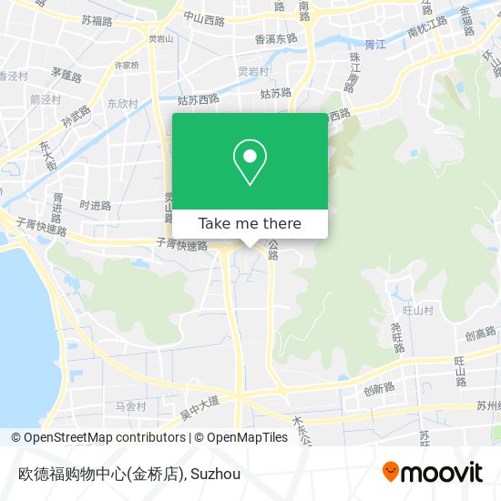 欧德福购物中心(金桥店) map