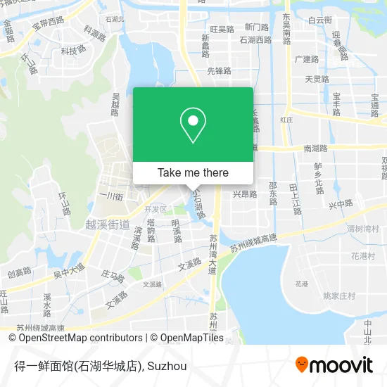 得一鲜面馆(石湖华城店) map