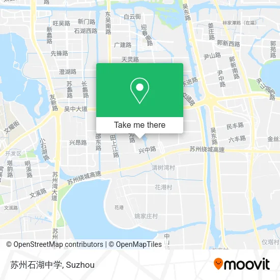 苏州石湖中学 map