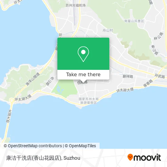 康洁干洗店(香山花园店) map