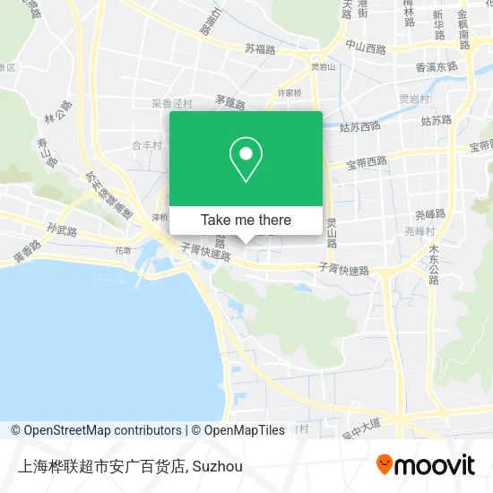 上海桦联超市安广百货店 map