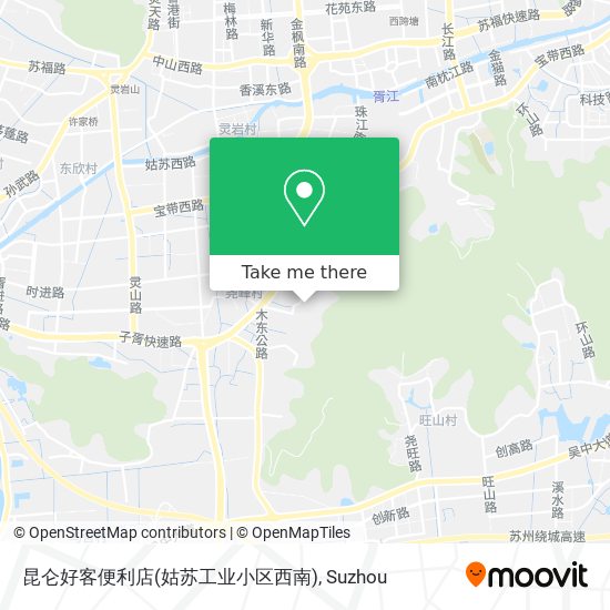昆仑好客便利店(姑苏工业小区西南) map