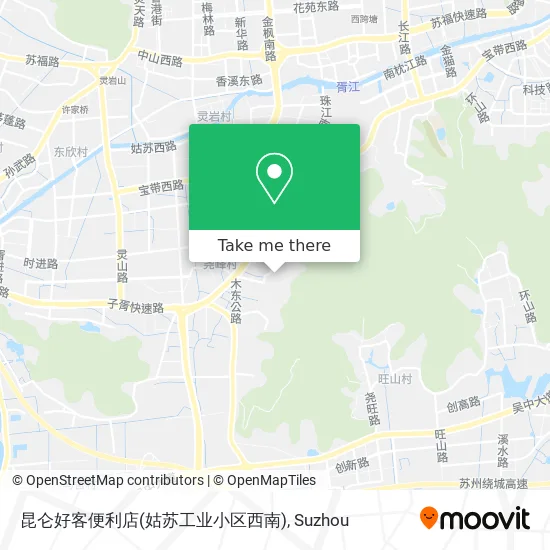 昆仑好客便利店(姑苏工业小区西南) map