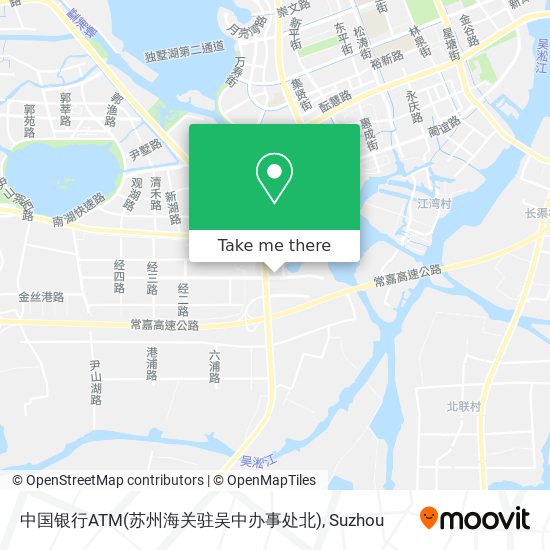 中国银行ATM(苏州海关驻吴中办事处北) map