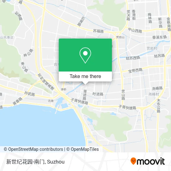 新世纪花园-南门 map