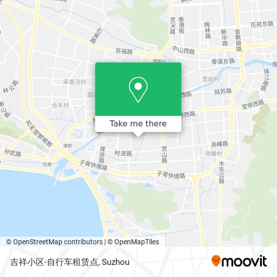 吉祥小区-自行车租赁点 map
