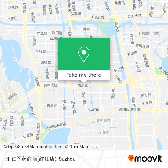 汇仁医药商店(红庄店) map