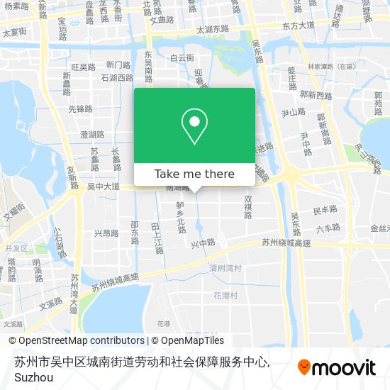苏州市吴中区城南街道劳动和社会保障服务中心 map