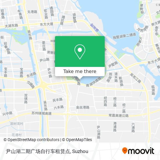 尹山湖二期广场自行车租赁点 map