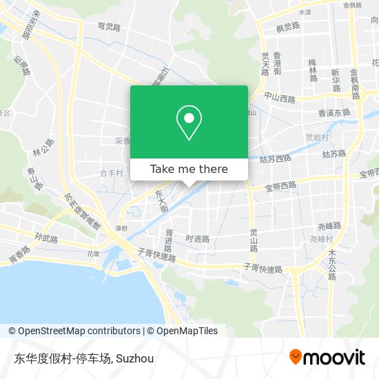 东华度假村-停车场 map