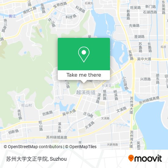 苏州大学文正学院 map