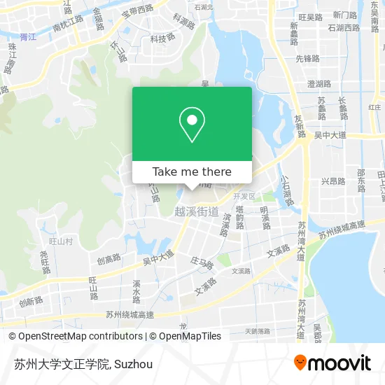 苏州大学文正学院 map