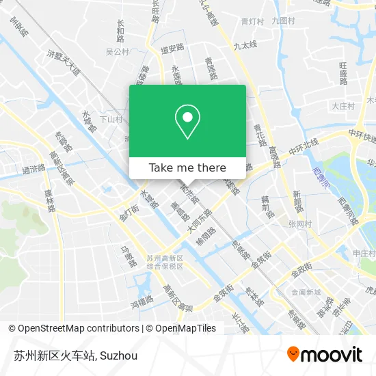 苏州新区火车站 map