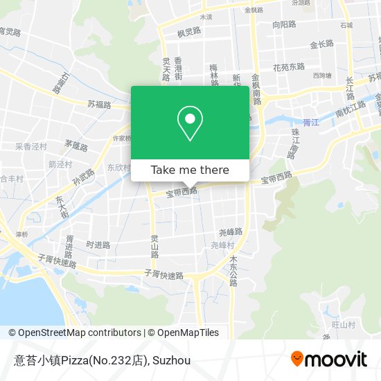 意苔小镇Pizza(No.232店) map