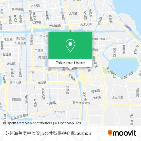 苏州海关吴中监管点公共型保税仓库 map