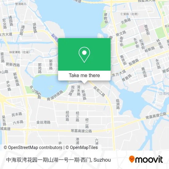 中海双湾花园一期山湖一号一期-西门 map